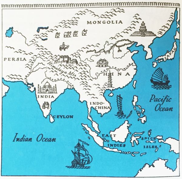 インドの古い地図