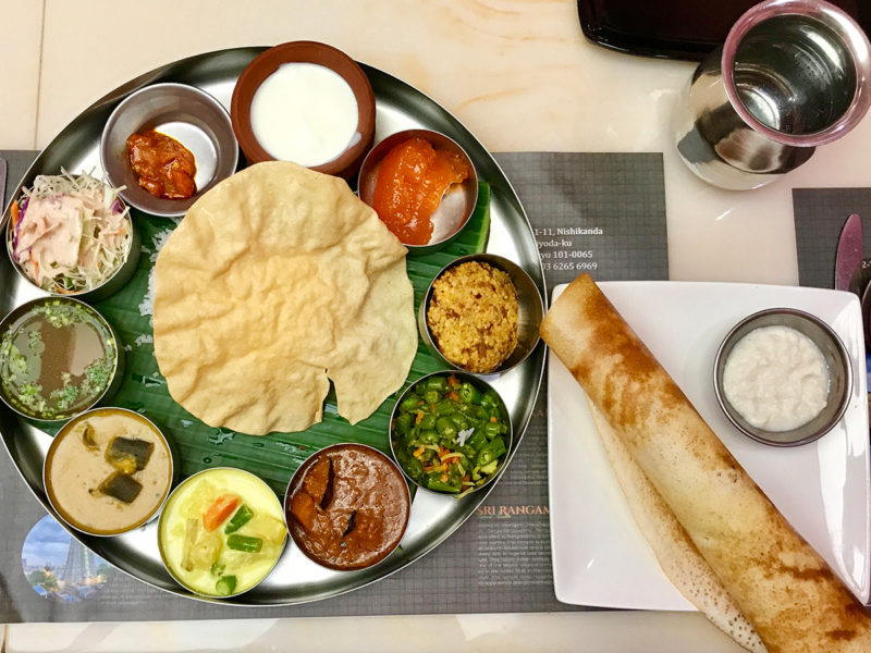 南インド料理シリバラジのベジタリアンターリ