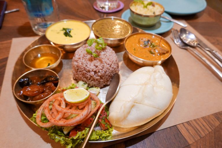 Monsoon by cafe Lota, Himachal thali