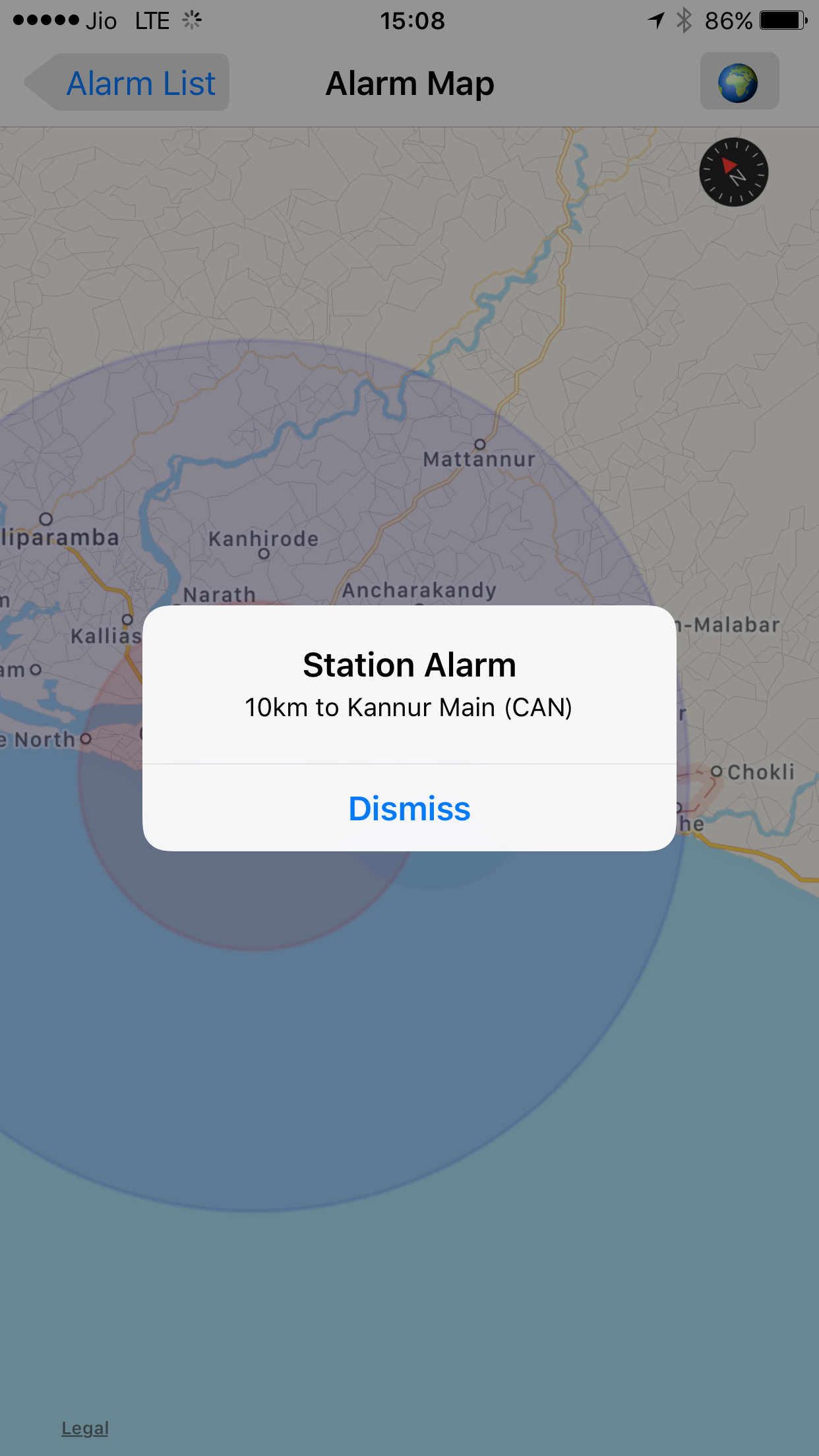 インド列車アラームアプリIndian Train Alarm 使い方