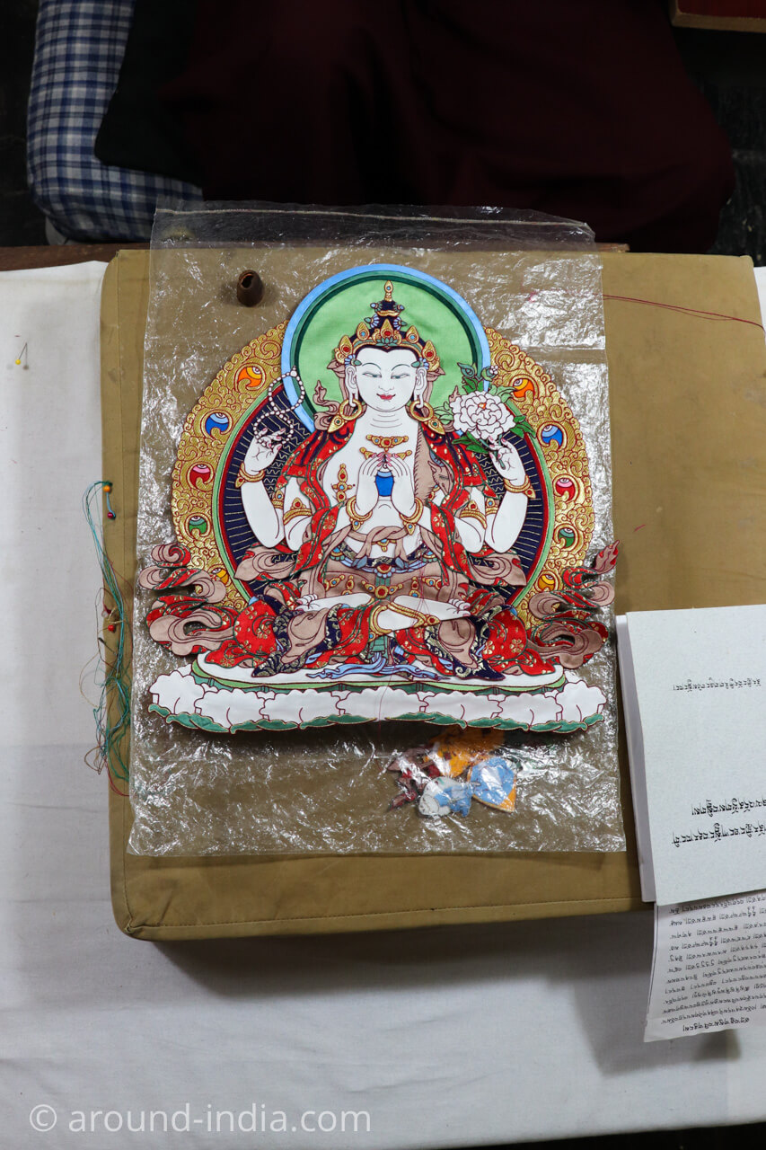 ダラムサラのノルブリンカチベット芸術 ダラムサラのノルブリンカチベット芸術 布のタンカ