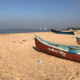 カヌールの宿Seashellの目の前のビーチ Adikardarai beach
