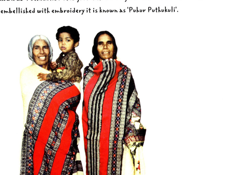 Ethnic Embroidery of India本で見かけたインド・トダ族！